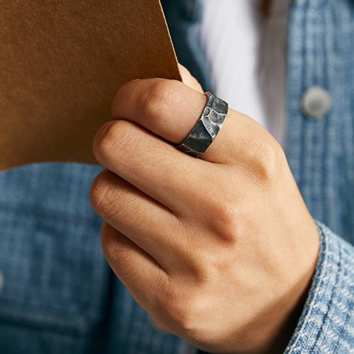 999 Silver Protection Adjustable Ring