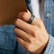 999 Silver Protection Adjustable Ring