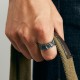 999 Silver Protection Adjustable Ring