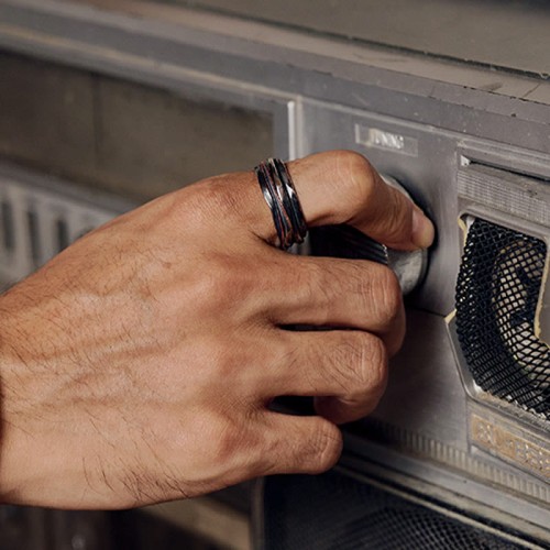 999 Silver Copper Braid Protection Ring