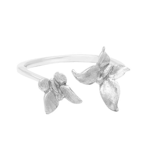 925 Sterling Silver Butterfly Love Ring