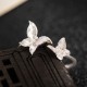 925 Sterling Silver Butterfly Love Ring