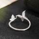 925 Sterling Silver Butterfly Love Ring