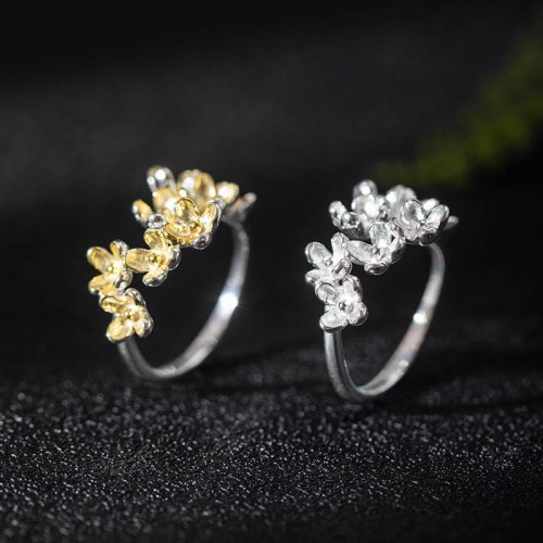 925 Silver Osmanthus Fragrans Ring
