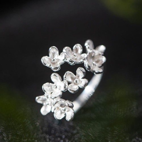 925 Silver Osmanthus Fragrans Ring