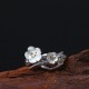 925 Sterling Silver Plum Blossom Balance Ring 925 Sterling Silver Plum Blossom Balance Ring