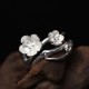 925 Sterling Silver Plum Blossom Balance Ring 925 Sterling Silver Plum Blossom Balance Ring