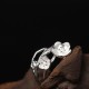 925 Sterling Silver Plum Blossom Balance Ring 925 Sterling Silver Plum Blossom Balance Ring