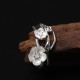 925 Sterling Silver Plum Blossom Balance Ring 925 Sterling Silver Plum Blossom Balance Ring