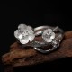 925 Sterling Silver Plum Blossom Balance Ring 925 Sterling Silver Plum Blossom Balance Ring