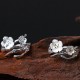 925 Sterling Silver Plum Blossom Balance Ring 925 Sterling Silver Plum Blossom Balance Ring