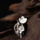 925 Sterling Silver Plum Blossom Balance Ring 925 Sterling Silver Plum Blossom Balance Ring
