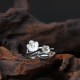 925 Sterling Silver Plum Blossom Balance Ring 925 Sterling Silver Plum Blossom Balance Ring