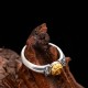 925 Silver Plated Gold Bodhisattva Tara Protection Ring