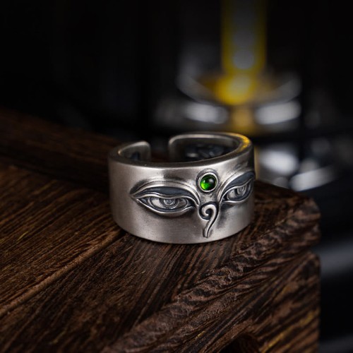 925 Sterling Silver Bodhisattva Tara Calm Ring 925 Sterling Silver Bodhisattva Tara Calm Ring