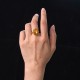 Amber Hollow Lace Confidence Ring
