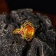 Amber Hollow Lace Confidence Ring