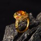 Amber Hollow Lace Confidence Ring