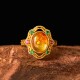 Amber Hollow Lace Confidence Ring