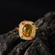 Amber Flower Diamond Confidence Ring Amber Flower Diamond Confidence Ring