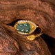 Gold-Plated Jade Leaf Prosperity Ring Gold-Plated Jade Leaf Prosperity Ring