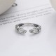 925 Sterling Silver Year of the Snake Open Ring