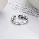 925 Sterling Silver Year of the Snake Open Ring