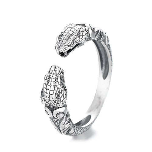 925 Sterling Silver Year of the Snake Open Ring