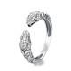 925 Sterling Silver Year of the Snake Open Ring