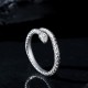 999 Silver Snake-shaped Open Blessing Ring 999 Silver Snake-shaped Open Blessing Ring