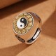 Yin Yang Chinese Zodiac Copper Wealth Ring Yin Yang Chinese Zodiac Copper Wealth Ring