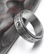 Bagua Yin Yang Chinese Characters Titanium Steel Ring