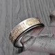 Bagua Yin Yang Chinese Characters Titanium Steel Ring