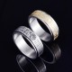 Bagua Yin Yang Chinese Characters Titanium Steel Ring