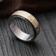 Bagua Yin Yang Chinese Characters Titanium Steel Ring