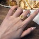 Chalcedony Peace Buckle 925 Sterling Silver Snake Ring
