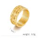 Auspicious Clouds Heart Sutra Titanium Steel Ring Auspicious Clouds Heart Sutra Titanium Steel Ring