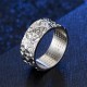Auspicious Clouds Heart Sutra Titanium Steel Ring Auspicious Clouds Heart Sutra Titanium Steel Ring