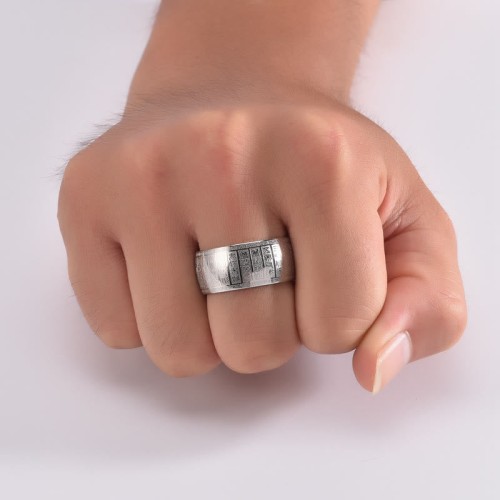 Chinese Characters Titanium Balance Ring Chinese Characters Titanium Balance Ring