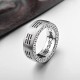 Bagua Yin Yang Taoist Mantra Titanium Steel Harmony Ring Bagua Yin Yang Taoist Mantra Titanium Steel Harmony Ring
