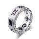 Bagua Yin Yang Taoist Mantra Titanium Steel Harmony Ring Bagua Yin Yang Taoist Mantra Titanium Steel Harmony Ring