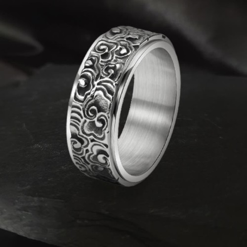 Auspicious Clouds Titanium Balance Ring Auspicious Clouds Titanium Balance Ring