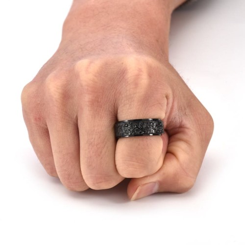 Auspicious Clouds Titanium Balance Ring Auspicious Clouds Titanium Balance Ring