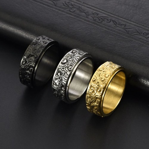 Auspicious Clouds Titanium Balance Ring Auspicious Clouds Titanium Balance Ring
