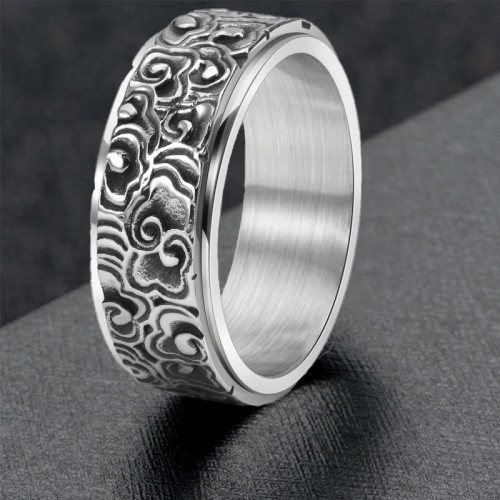 Auspicious Clouds Titanium Balance Ring Auspicious Clouds Titanium Balance Ring