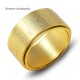 Chinese Zodiac Buddha Heart Sutra Ring