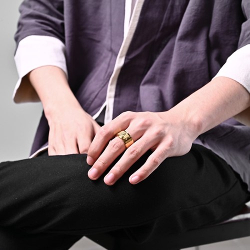 Chinese Zodiac Buddha Heart Sutra Ring