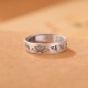 999 Silver Lotus Six True Words Enlightenment Ring 999 Silver Lotus Six True Words Enlightenment Ring