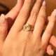 Chalcedony Peace Buckle 925 Sterling Silver Snake Ring