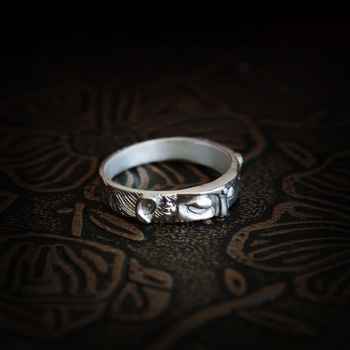 999 Sterling Silver Buddha Eyes Protection Ring 999 Sterling Silver Buddha Eyes Protection Ring